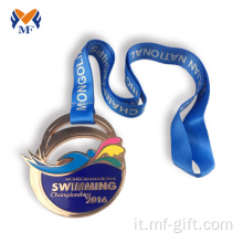 Acquista medaglia di nuoto in bronzo sport
